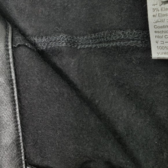 Appercloth A Stretchy Black Faux Leather Pants with Soft Inside NWT Size L - Picture 7 of 13
